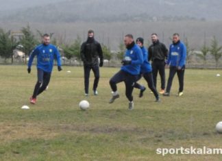 Υπό βροχήν η προπόνηση των Μετεώρων