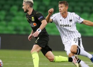 Ο ΠΑΟΚ γνώρισε την ήττα με 2-1 από την Κρασνοντάρ