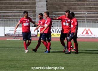 Ο ΑΟ Τρίκαλα νίκησε 3-1 τον Απόλλων Λάρισας κι εξασφάλισε την παραμονή του