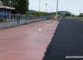 Συνεχίζονται οι εργασίες του ταρτάν στο Δημοτικό Στάδιο