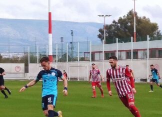 Ο ΑΟ Τρίκαλα ηττήθηκε 2-0 από τον Ολυμπιακό Β’