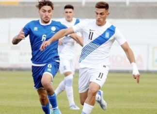 Ήττα με 3-0 από την Κύπρο για την Εθνική Ελπίδων