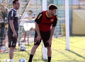 Γκολ και αποχώρηση από την προπόνηση για τον Χρήστο Αλμπάνη
