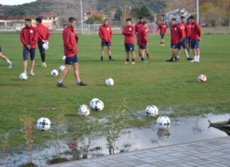 Υπό βροχή η προπόνηση στον ΑΟ Τρίκαλα