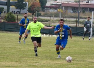 Τα Μετέωρα πέρασαν με νίκη 2-0 από τον Άγιο Οικουμένιο