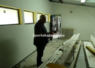 Ως τις 30 Σεπτεμβρίου η αποπεράτωση των έργων των αποδυτηρίων του Σταδίου Καλαμπάκας