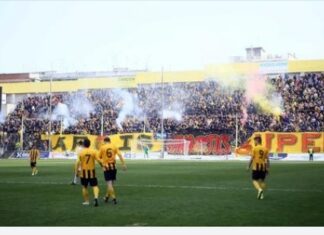 Super League: με γκολ του Φαμπιάνο στο 97′ ο Άρης 1-0 τον Πανσερραϊκό