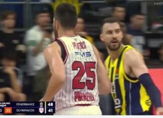 Euroleague: ήττα στο καλάθι για τον Ολυμπιακό, 79-77 από την Φενέρμπαχτσε