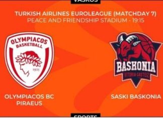 Euroleague: ο Ολυμπιακός ηττήθηκε από την Μπασκόνια 74-75