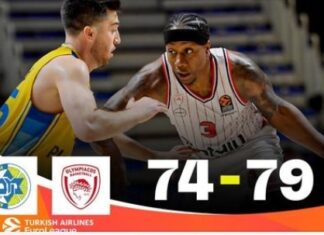 Euroleague: ο Ολυμπιακός νίκησε την Μακάμπι 79-74
