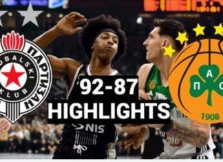 Euroleague: ο Παναθηναϊκός ηττήθηκε στην παράταση 92-87 από την Παρτιζάν