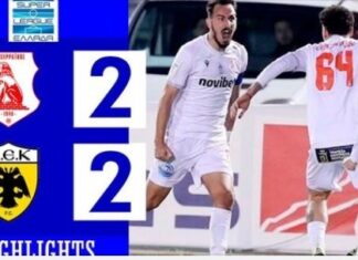 Super League: νέα πανομοιότυπη ισοπαλία για την ΑΕΚ