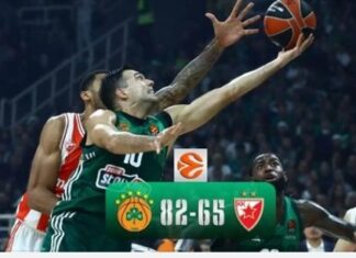 Euroleague: ο Παναθηναϊκός επικράτησε του Ερυθρού Αστέρα 82-65