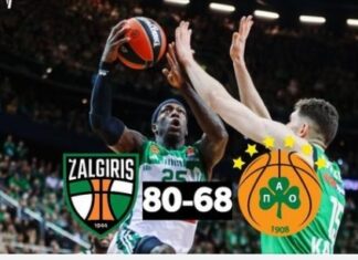 Euroleague: ήττα για τον Παναθηναϊκό με 80-68 από την Ζαλγκίρις