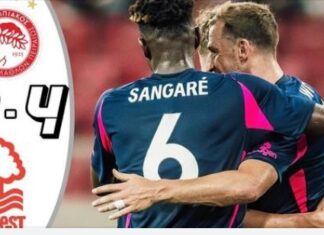 Διεθνή φιλικά: ο Ολυμπιακός ηττήθηκε 4-3 από την Νότιγχαμ Φόρεστ