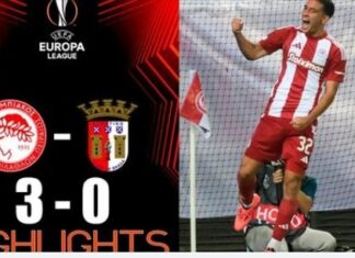 Europa League: ο Ολυμπιακός νίκησε την Μπράγκα 3-0