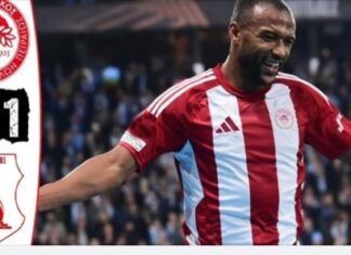 Super League: ο Ολυμπιακός νίκησε 2-1 τον Πανσερραϊκό
