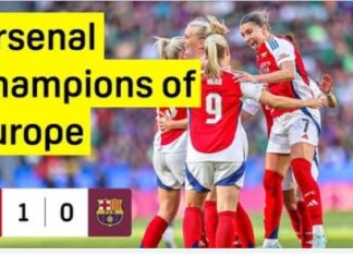 Women’s Champions League: η Άρσεναλ νίκησε 1-0 στον τελικό την Μπαρτσελόνα