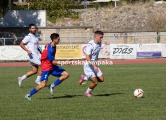 Ο ΑΟ Τρίκαλα έφερε 1-1 με την Ελασσόνα στην Καλαμπάκα