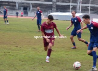 Ο ΑΟ Τρίκαλα παραχώρησε ισοπαλία 1-1 στον Άρη Φιλιατών