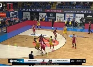 Fiba Europe Cup: το Περιστέρι νίκησε την Σαραγόσα 86-70 και πέρασε στους 8