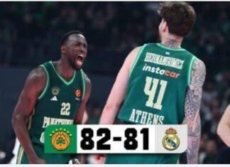 Euroleague: νίκη στον πόντο για Παναθηναϊκό, 72-71 την Ρεάλ