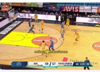 BCL: 5 στα 5 για την ΑΕΚ, 96-88 την Τόφας