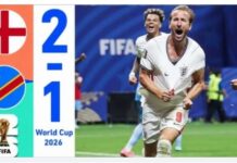 Μουντιάλ 2026: η Αγγλία με ανατροπή 2-1 το Κονγκό