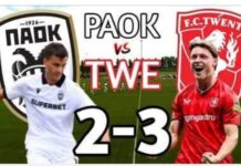 Διεθνή φιλικά: ο ΠΑΟΚ ηττήθηκε 3-2 από την Τβέντε