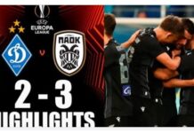 Europa League: ο ΠΑΟΚ νίκησε 3-2 την Ντιναμό Κιέβου στην Πολωνία