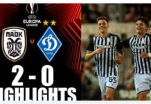 Europa League: ο ΠΑΟΚ νίκησε 2-0 την Ντιναμό Κιέβου και προκρίθηκε