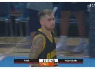 Μπάσκετ, διεθνή φιλικά: ο Άρης ηττήθηκε 91-87 από τον Ερυθρό Αστέρας