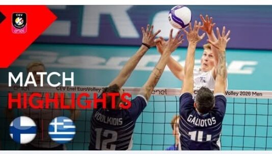 EuroVolley: η Ελλάδα ηττήθηκε 3-2 από την Φινλανδία στο τάι-μπρέικ
