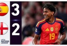 Nations League: η Ισπανία νίκησε την Αγγλία 3-2 στο Γουέμπλεϊ