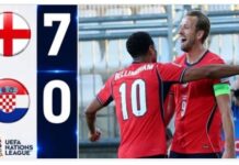 Nations League: η Αγγλία νίκησε 7-0 την Κροατία στην Ριέκα