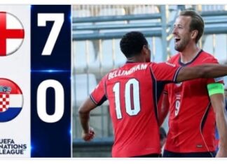 Nations League: η Αγγλία νίκησε 7-0 την Κροατία στην Ριέκα