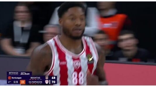 Euroleague: ο Ολυμπιακός νίκησε την Μπεσίκτας 81-73