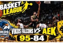 Basket League: ο Βίκος νίκησε την ΑΕΚ 95-84